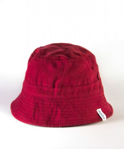 Maroon bucket hat