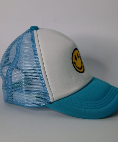 Light Blue Smiley Cap