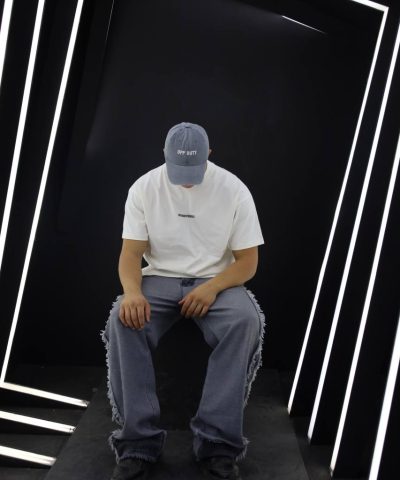 Light Grey “OFF DUTY” Washed Cap