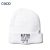 White “Better Late than Ugly” beanie